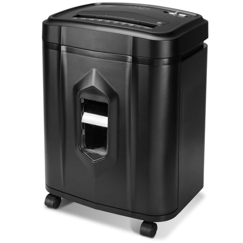 Aurora AU1225MA High-Security 12-Sheet Micro-Cut Paper & CD/Credit Card Shredder, 5-Gal Pullout Basket, 40-Min Run Time