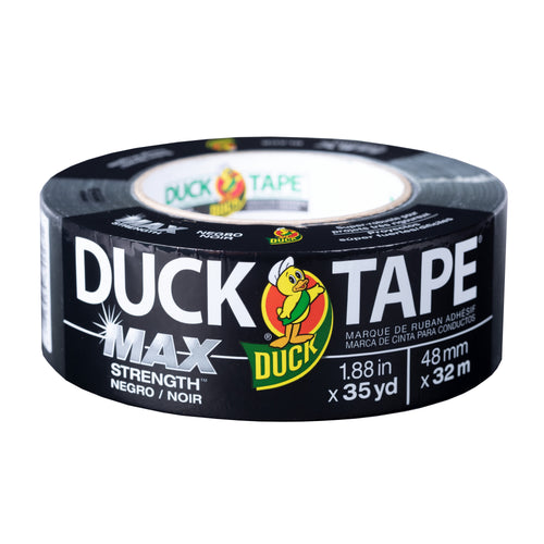 Duck Brand Max Strength Duct Tape, 1.88 in x 35 yd, Black, 1 Roll