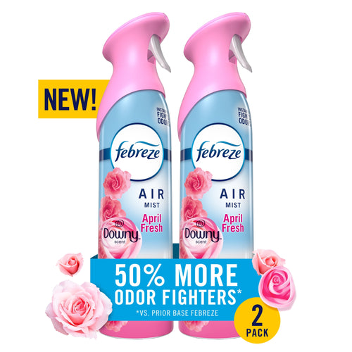 Febreze Air Mist Air Freshener Spray, Downy April Fresh, 8.1 oz, 2 Count
