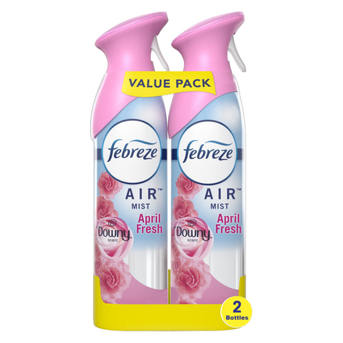 Febreze Air Mist Air Freshener Spray, Downy April Fresh, 8.1 oz, 2 Count