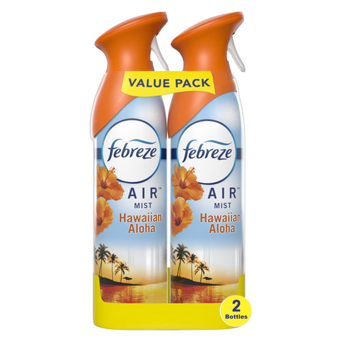 Febreze Odor-Fighting Air Freshener Room Spray, Hawaiian Aloha, 8.8 oz, 2 Count