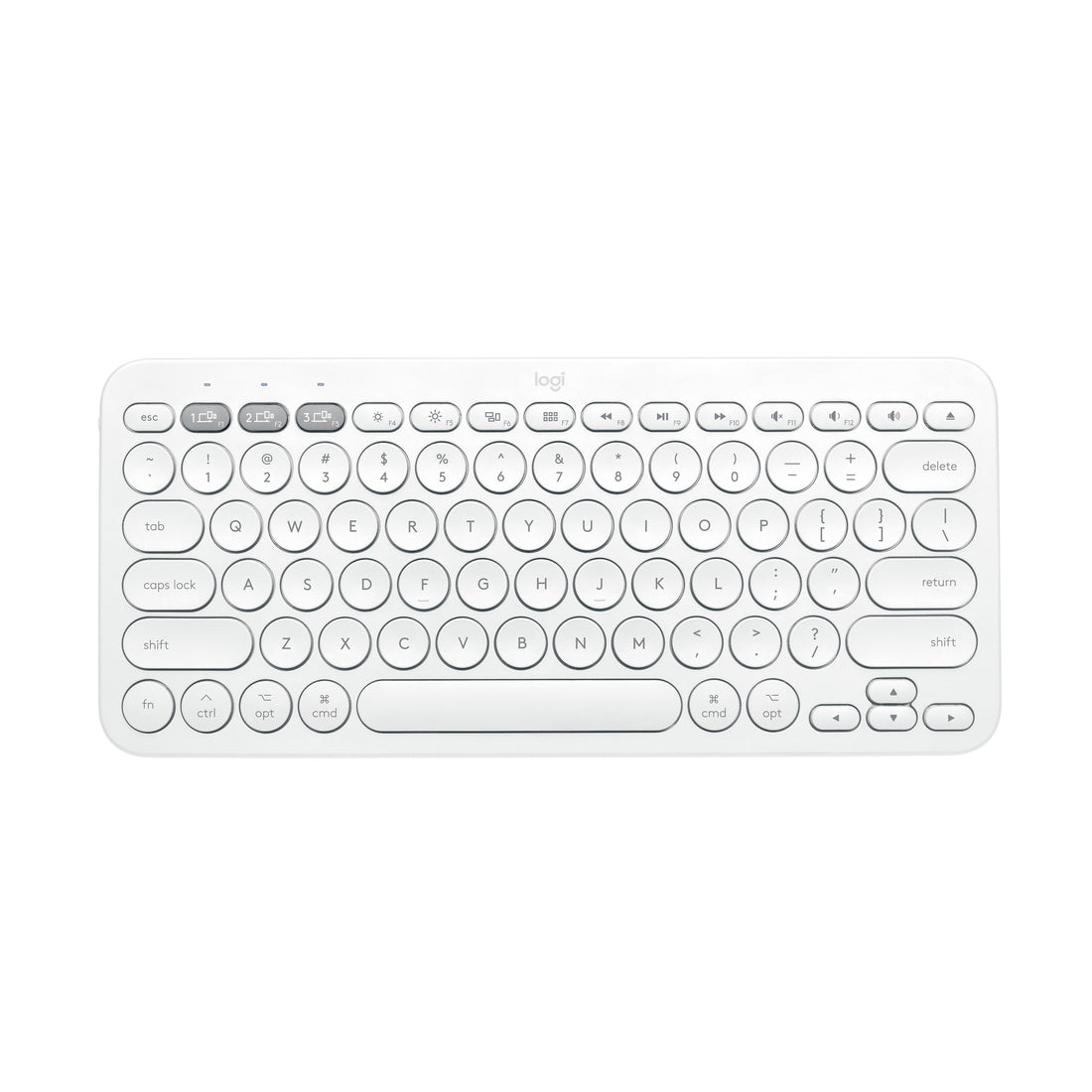 Logitech K380 Multi-Device Bluetooth Keyboard, Slim, Off-White