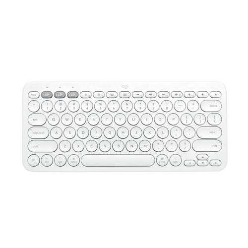 Logitech K380 Multi-Device Bluetooth Keyboard, Slim, Off-White