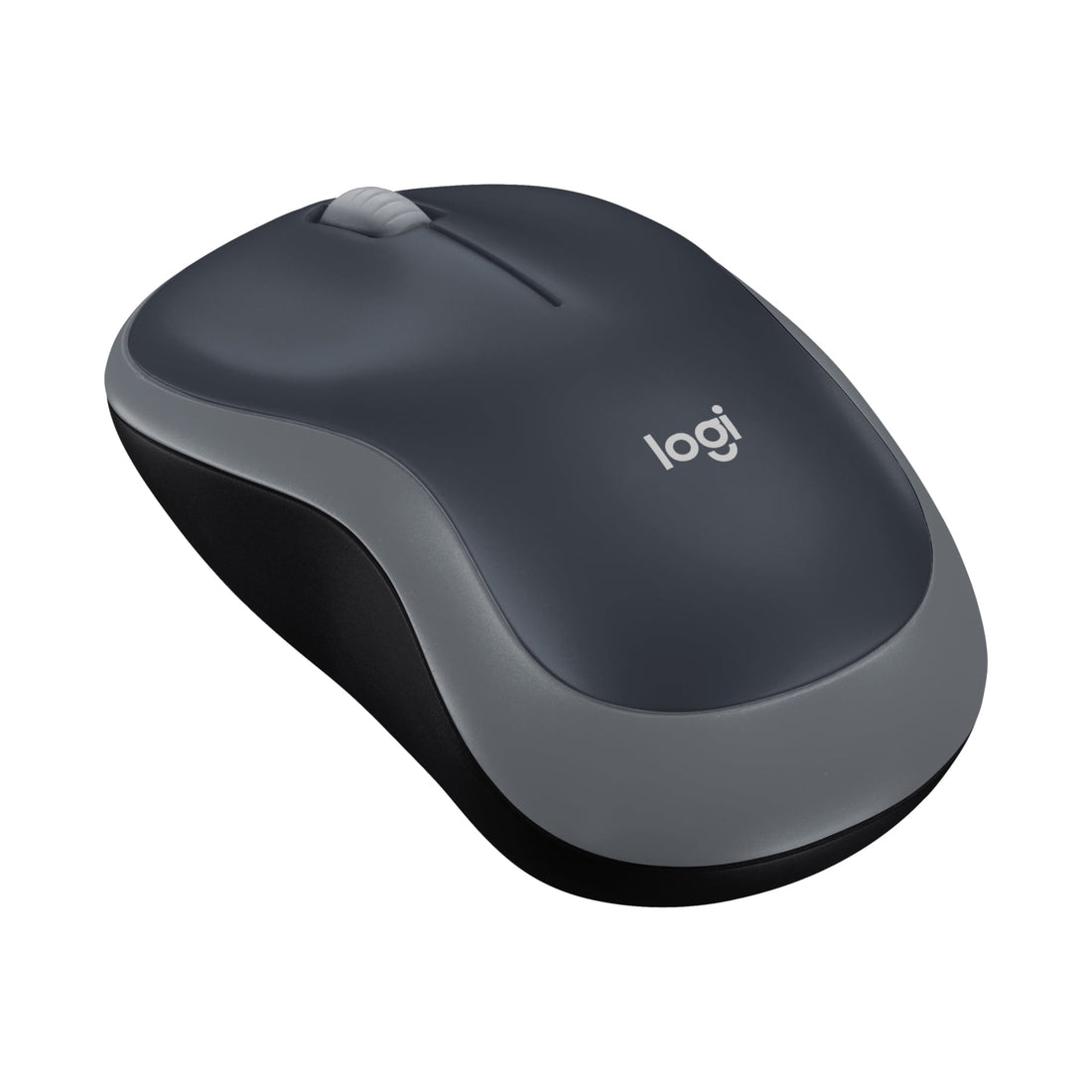 Logitech M185 Wireless Mouse, 2.4GHz USB Receiver, Gray