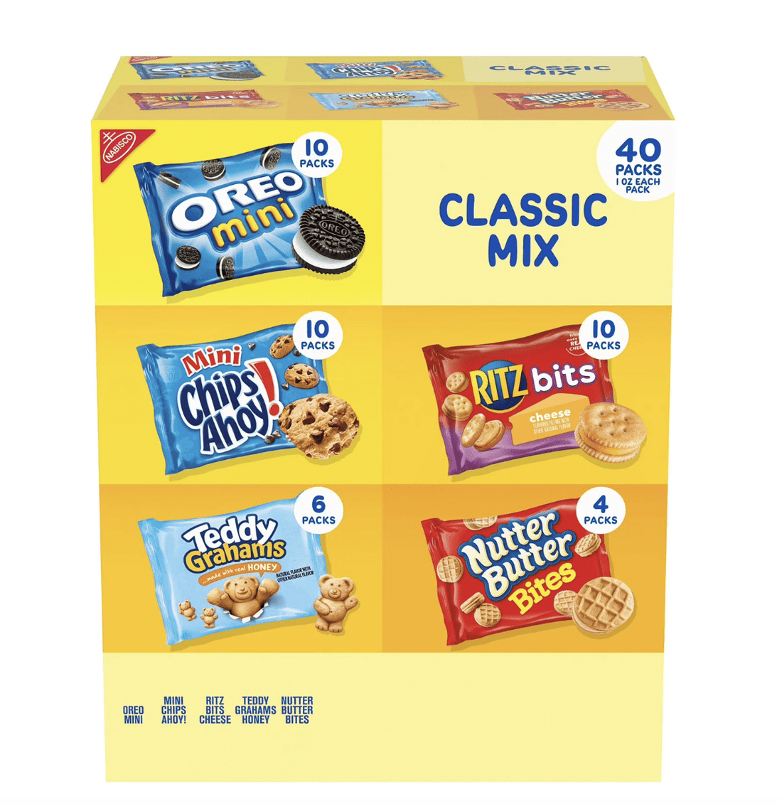 Nabisco Classic Mix Cookie & Cracker, Variety Pack, 40 pk.