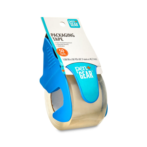 Pen+Gear Packing Tape with One-Handed Dispenser, Clear, 1.88 in x 50 yd