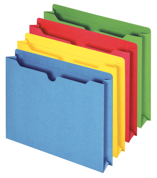 Pendaflex Reinforced 2" Expansion File Jackets, Letter, 10 per Pack, Assorted Colors