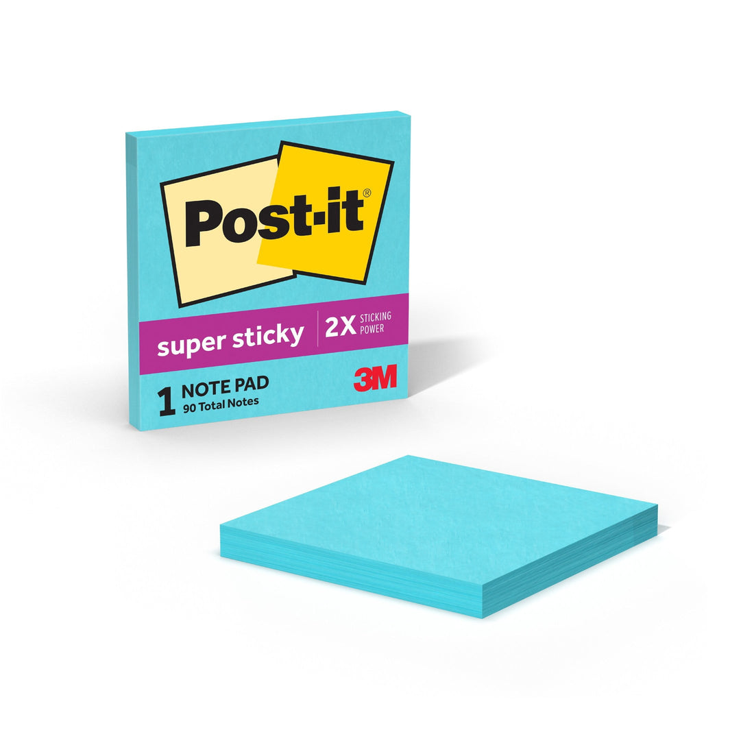 Post-it Notes, 3 in x 3 in, Canary Yellow, 24 Pads/Pack
