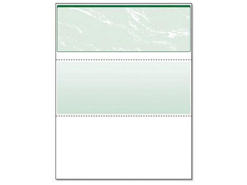DocuGard Standard Security Check, 11 Features, 8.5 x 11, Green Marble Top, 500/Ream