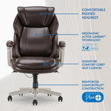 La-Z-Boy Westley Big & Tall Executive Office Chair, Active Lumbar Support, Brown