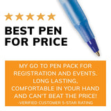 BIC Round Stic Xtra Life Ball Pen, Medium Point (1.0 mm), Blue, 144-Count