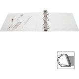 Business Source D-Ring View Binder, 1.5", Letter (8.5" x 11"), 375-Sheet Capacity, White