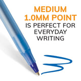 BIC Round Stic Xtra Life Ball Pen, Medium Point (1.0 mm), Blue, 144-Count