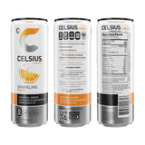 CELSIUS Sparkling Three Flavor, Zero Sugar Energy Drink (pack of 12)