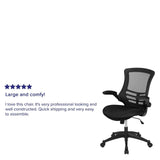 Flash Furniture Kelista Mesh Mid-Back Task Chair, Black, Set of 5 (5BLX5MBK)