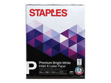 Staples Premium Multipurpose Paper, 8.5" x 11", 24 lb, 98 Bright, White, 5-Ream Carton (2,500 Sheets)