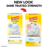 Glad ForceFlex Tall Kitchen Drawstring Trash Bags, 13 Gallon, 40-Count - view 2