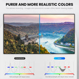 CRUA 22-inch Computer Monitor, FHD 1080p, 100Hz VA, Frameless (Black)