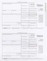 Formularios fiscales 1099-DIV de 4 partes, edición 2025: Kit para 25 proveedores de 4 partes, paquete económico de formularios láser completos para dividendos y distribuciones, compatible con QuickBooks y software de contabilidad