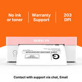 Rongta Bluetooth Shipping Label Printer, Wireless 4x6 Thermal Label Printer for Shipping Packages, Pink