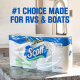 Scott Rapid-Dissolving Toilet Paper for RVs & Boats, 12 Double Rolls - view 4