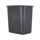 2.11 Gallon Slim Wastebasket, Fits Under Desk & Narrow Spaces, Office/Home/Dorm, Black (8L)