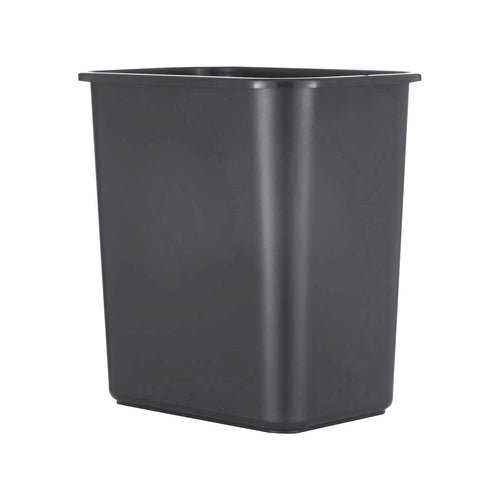 2.11 Gallon Slim Wastebasket, Fits Under Desk & Narrow Spaces, Office/Home/Dorm, Black (8L)