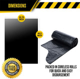Ultrasac - Heavy Duty Extra Thick Contractor Bags, 42 Gallon, 32 x 44, 3 Mil, Black, 20 Count