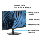 onn 22" FHD (1920 x 1080p) 100hz Office Monitor with 6 ft HDMI Cable, Black