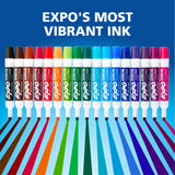 EXPO Low-Odor Dry Erase Markers, Chisel Tip, 12 Count - view 6
