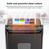 Bonsaii 12-Sheet Cross-Cut Paper Shredder, 5.5-Gallon Bin - view 6
