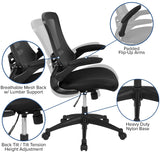 Flash Furniture Kelista Mesh Mid-Back Task Chair, Black, Set of 5 (5BLX5MBK)
