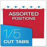 Pendaflex Hanging File Folders, Letter, Assorted Colors, 25 Pack - view 4
