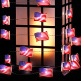 AZXY July 4th Decor,Patriotic Lights,4th of July Lights,Hanging Patriotic Lighting Decorations for Independence Day