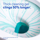 Clorox Toilet Bowl Cleaner Clinging Bleach Gel, Crisp Lemon, 24 fl oz - view 5