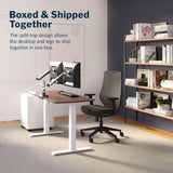 Vari Essential Electric Standing Desk, 48 x 24 in, Hazel Wood