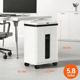QUIETLEMON 200-Sheet Auto-Feed Micro-Cut Paper Shredder, P-5 High Security, 5.8-Gal Bin, Anti-Jam - view 3