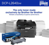 Brother Wireless DCP-L2640DW Compact Monochrome Multi-Function Laser Printer with Print, Copy and Scan, Duplex and Mobile Printing (Sold without manufacturer warranty)