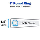 Avery Durable View Binders, 1 Inch, Assorted, 4-Pack - view 2