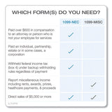 TOPS 1099-NEC 4-Part Continuous Tax Forms, 8.5 x 11 in, 24 Forms/Pack (Bundle of 5)