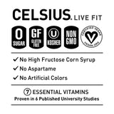 CELSIUS Sparkling Three Flavor, Zero Sugar Energy Drink (pack of 12) - view 6