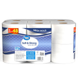 Great Value Soft & Strong Premium Toilet Paper, 12 Mega Rolls, 380 Sheets per Roll - view 5