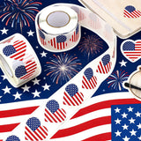 JHyouerji 500Pcs USA Flag Stickers Red White Blue Star Stickers Self Adhesive for 4th Of July Independence Day Memorial Day Home Office Car Party Decor