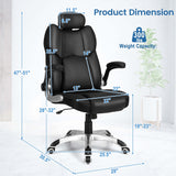 Costway Executive Massage Office Chair, Leathaire, Black