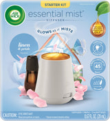 Air Wick Essential Mist Scented Oil Air Freshener Diffuser Starter Kit, Linen & Petals, 2 Piece - view 2