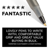 BIC Round Stic Xtra Life Ballpoint Pen, Medium Point, 1.0 mm, Black Ink, 144 Count