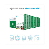 HP Office Recycled Paper, 8.5" x 11", 20 lb, 92 Bright, White, 10-Ream Carton (5,000 Sheets)