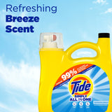 Tide Simply Laundry Detergent Liquid All-In-One, Refreshing Breeze Scent, 117 fl oz, 89 Loads