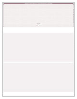 Blank Laser Top Check, 8.5" x 11", Maroon (Burgundy Linen), 500 Checks/Pack