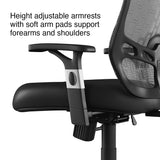Staples Corvair Mesh Back Luxura Faux Leather Task Chair, Black, 2-Pack (59455-CCVS)